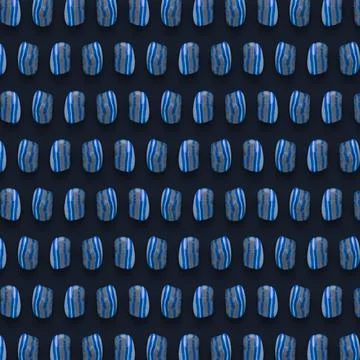 Blue Gemstones Pattern on background, color Stones composition. Stock Illustration