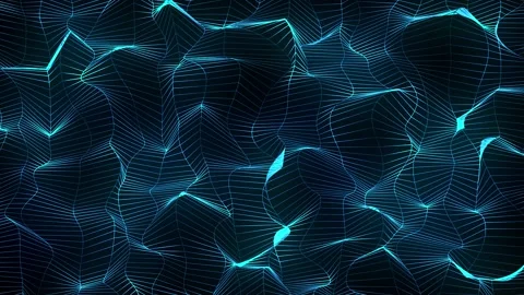 Blue genesis wave abstract background animation Stock Footage 192559899