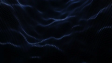 Blue genesis wave abstract background animation. Stock Footage 195936213
