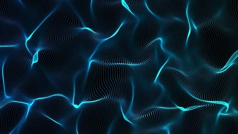 Blue genesis wave abstract background animation Stock Footage 200963775