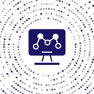 Blue Genetic engineering modification on laptop icon isolated on white 库存插图