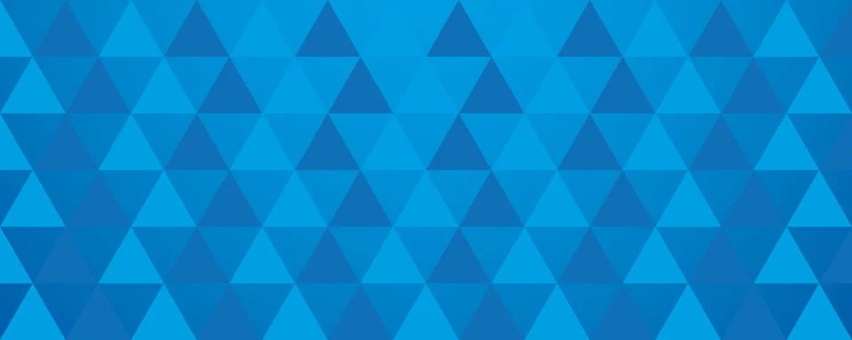 Blue geometric 3D triangle pattern background, vector illustration. 스톡 일러스트