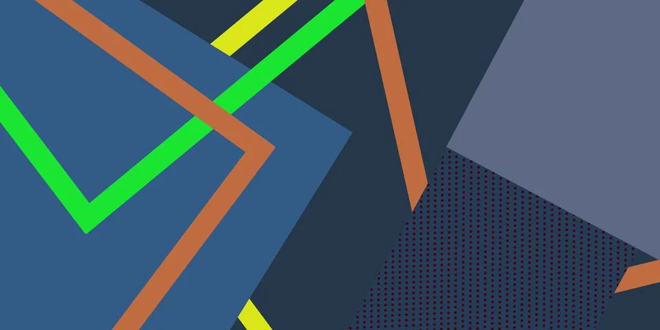 Blue  geometric abstract background Stock Illustration