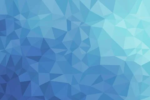Blue geometric abstract background with polygon shapes Stock Illustration