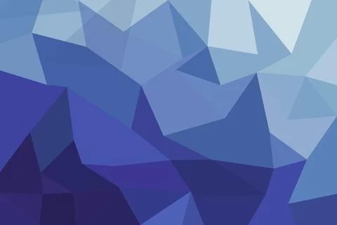 Blue geometric abstract background with polygon shapes Stock Illustration