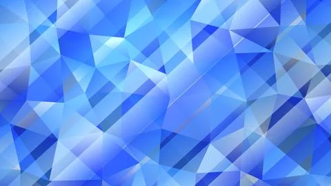 Blue geometric abstract pattern of triangles and polygons Illustrazione stock