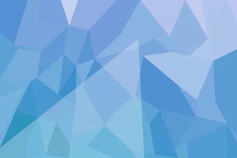 Blue geometric abstract pattern with triangles and polygons Stock Photos