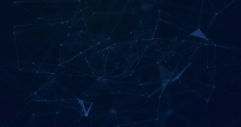 Blue geometric background with transforming plexus lines. Stock Footage 169997247