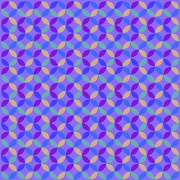 Blue Geometric Circle Pattern Illustrazione stock