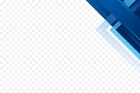 Blue geometric corner border frame background vector illustration Stock Illustration