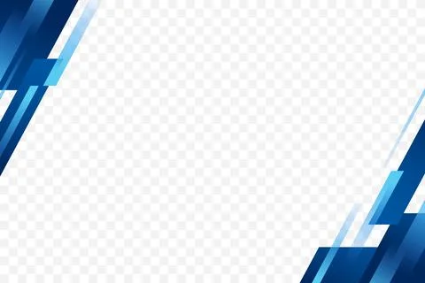 Blue geometric corner border shape element background vector illustration Stock Illustration