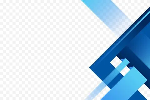 Blue geometric corner frame background vector illustration Stock Illustration