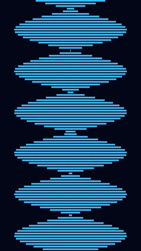 Blue geometric digital equalizer graphic background abstract animation Stock Footage 342523731