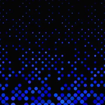 Blue geometric dot pattern background - design from small dots Stock Illustration