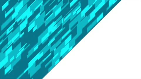 Blue geometric elements abstract tech motion background Stock Footage 277620520