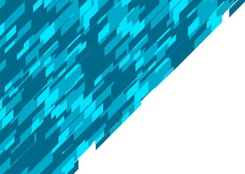 Blue geometric elements abstract tech background 스톡 일러스트