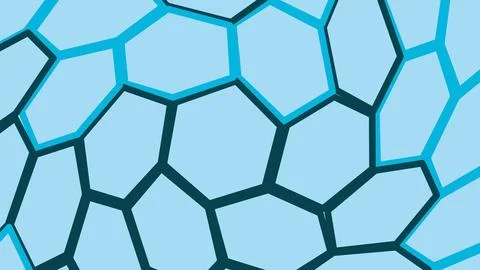 Blue geometric honeycomb pattern with hexagon shapes 스톡 일러스트