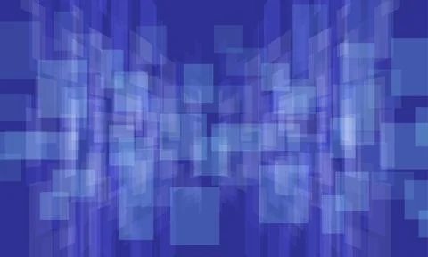 Blue geometric layered rectangle vector abstract background Stock Illustration