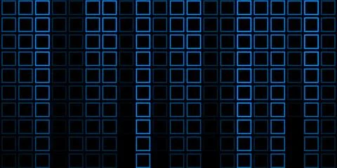Blue geometric linear squares abstract futuristic modern background Stock Illustration