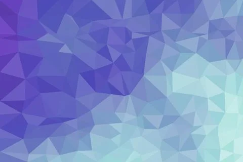 Blue geometric low poly background with shades of blue Stock Illustration