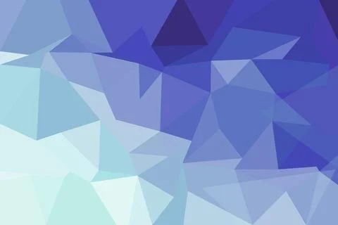Blue geometric low poly background with triangles and shades Stock Photos