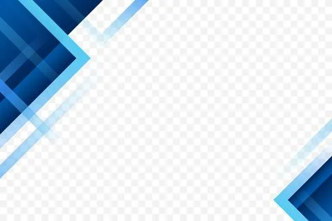 Blue geometric modern frame corner background vector illustration Stock Illustration