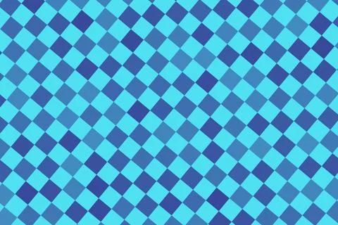 Blue geometric mosaic pattern with diamond shapes Stock Illustration