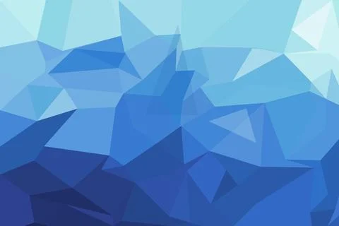 Blue geometric mosaic pattern with triangles and polygons Stock Photos