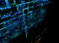 Blue Geometric Motion Graphics Loop 2 Footage