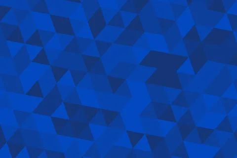 Blue geometric pattern with 3d cubes on dark background Stock Illustration
