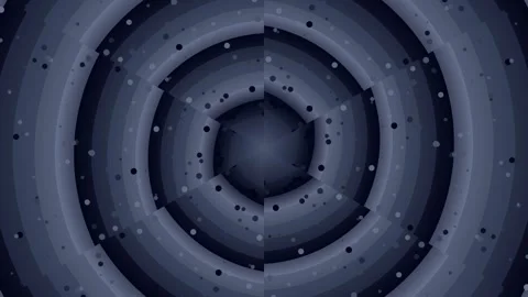 Blue geometric pattern with concentric circles and dots 스톡 동영상 330383041