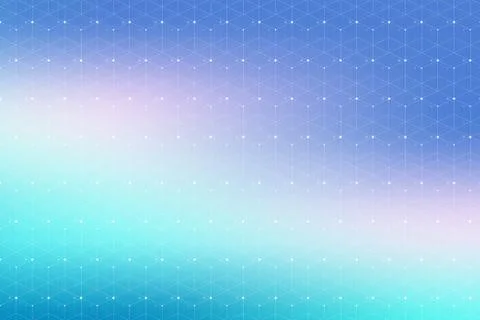 Blue geometric pattern with connected lines and dots. Graphic background 스톡 일러스트