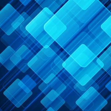 Blue Geometric Pattern With Light Burst Illustrazione stock