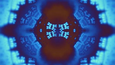 Blue geometric pattern with light effect Stockillustratie
