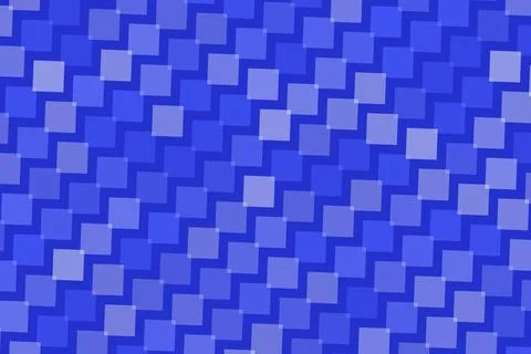 Blue geometric pattern with small 3d cubes 库存插图