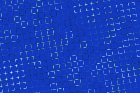 Blue geometric pattern with squares and lines for digital design イラスト素材
