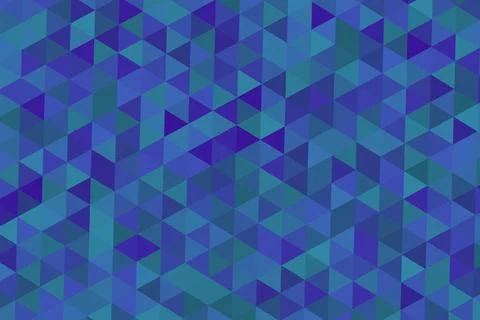 Blue geometric pattern with triangles and squares design Stockillustratie