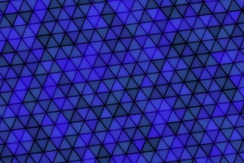 Blue geometric pattern with triangles and hexagons Stock Illustration