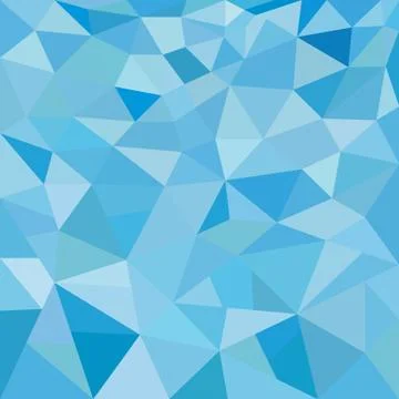 Blue geometric pattern, triangles background, polygonal design Stock Illustration