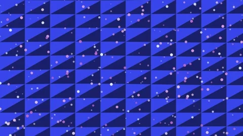 Blue Geometric Pattern with White Dots. 動画素材 330926337