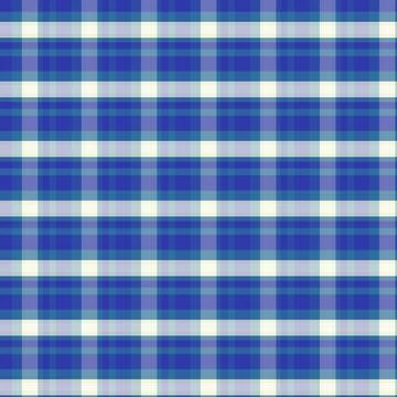 Blue Geometric Plaid Grid Pattern for Fabric and Packaging Design Stock-Illustration