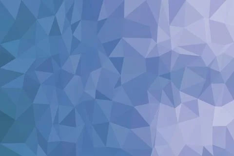 Blue geometric polygon background with low poly style Stock Illustration
