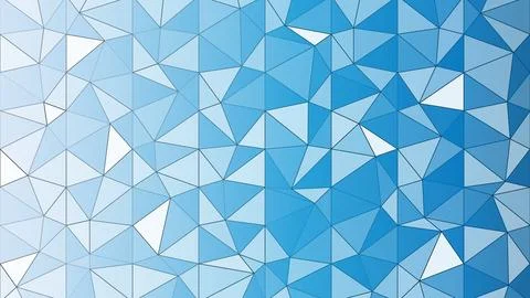 Blue Geometric Polygonal Abstract Gradient Background With Triangular Shapes Stock Illustration