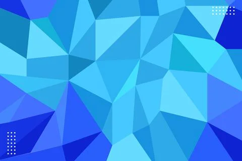 Blue Geometric Polygonal Background Stock Illustration