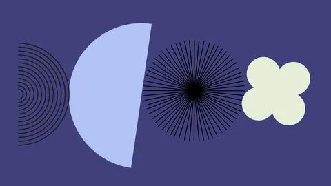 Blue geometric pop background Stock Illustration