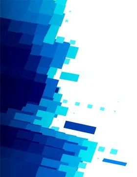 Blue Geometric Rectangles Background, abstract background with squares Stock Illustration