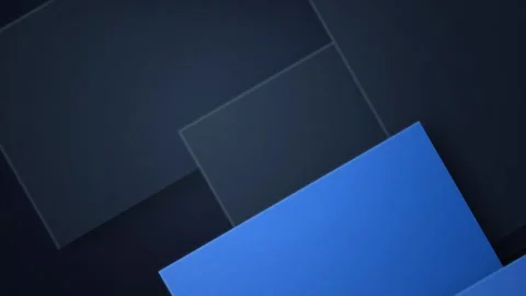 Blue geometric rectangles sliding seamless loop motion background Stockbeeldmateriaal 345289195