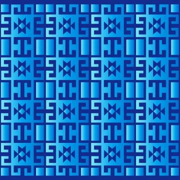 Blue geometric retro background Stock Illustration