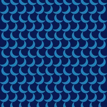 Blue geometric seamless pattern Stock Illustration