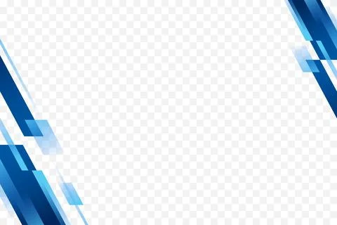 Blue geometric shape corner background vector illustration in tech style Illustrazione stock